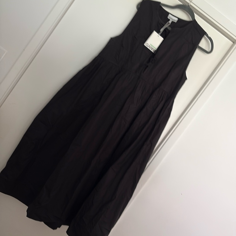 SOLD Ganni Black Sleeveless Dress